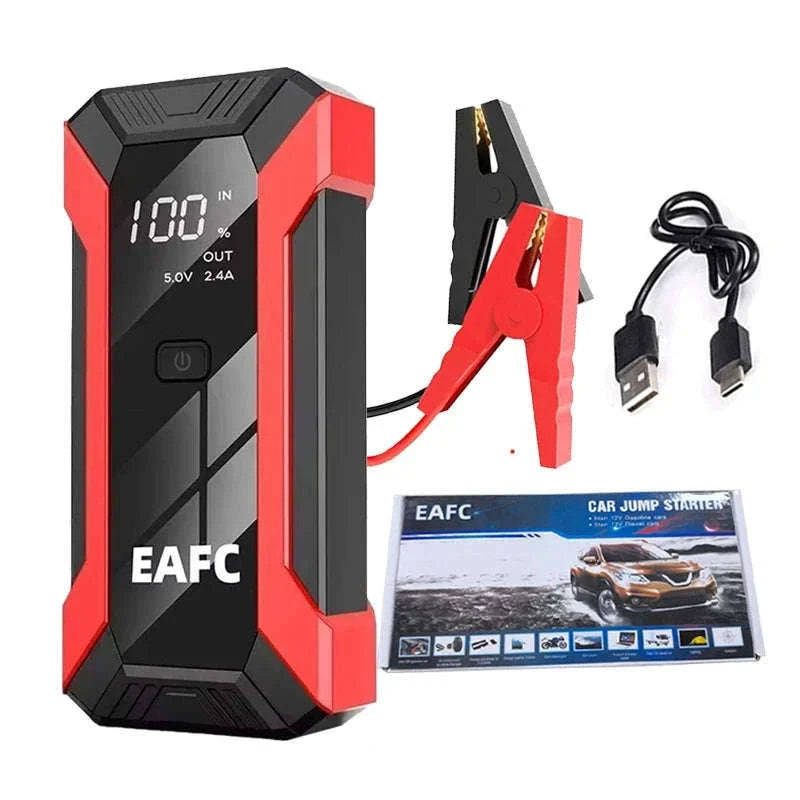 12V Car Jump Starter 1200A Booster with Power Bank and LED Light-2000A with Box / United States