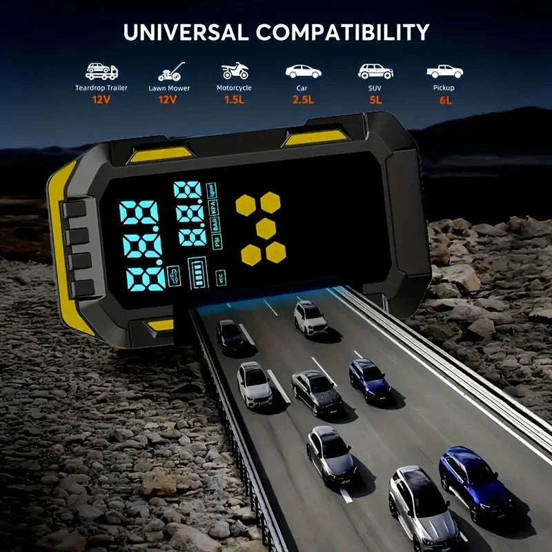 12V Car Jump Starter & Air Compressor with 150 PSI and USB Power-New red Machine / China Mainland