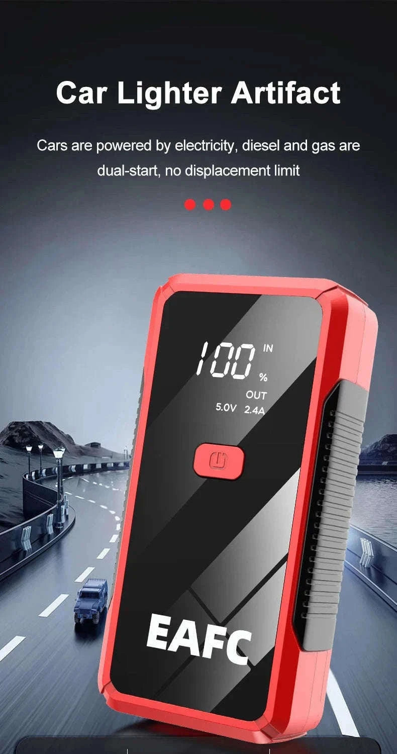 12V Car Jump Starter with USB Charging and LED Light-2000A with Box / UNITED KINGDOM