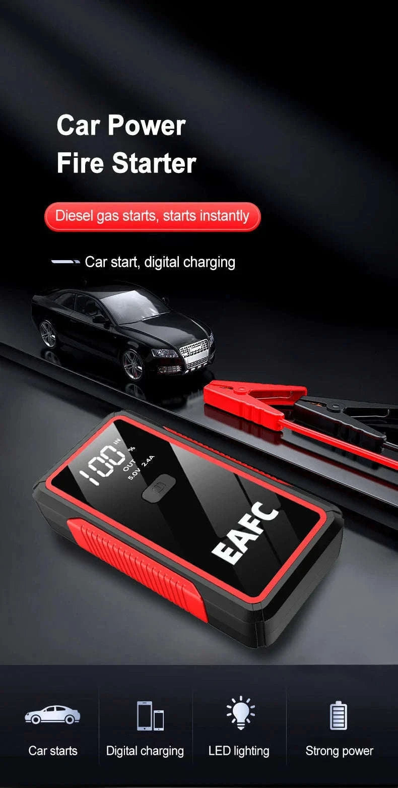 12V Car Jump Starter with USB Charging and LED Light-2000A with Box / UNITED KINGDOM