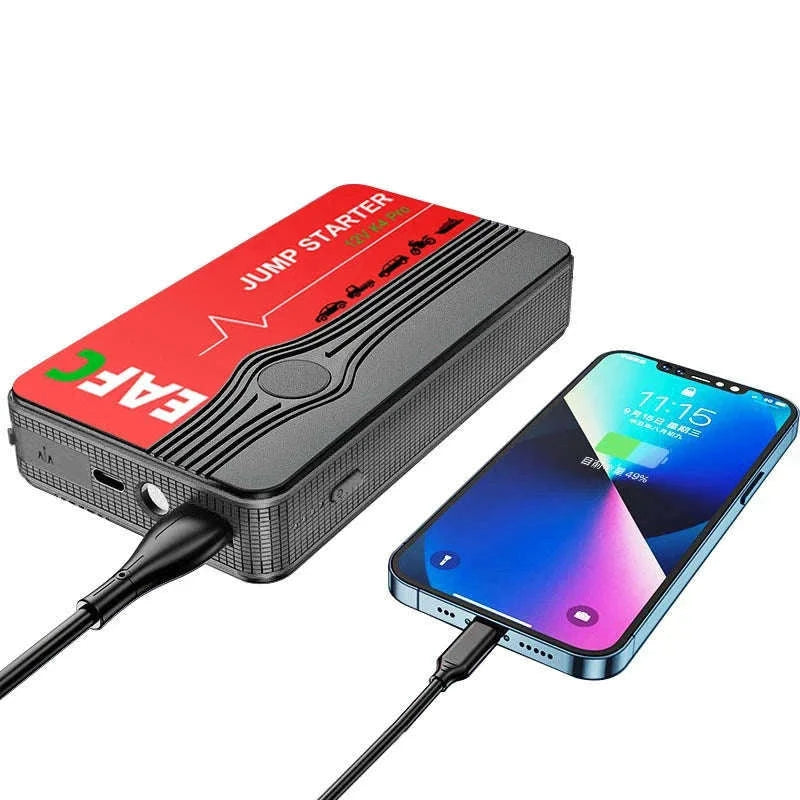 12V Car Jump Starter with USB Charging and LED Light-2000A with Box / UNITED KINGDOM