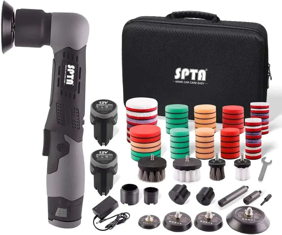 12V Cordless Mini Car Polisher Kit with Pads for Detailing-United States