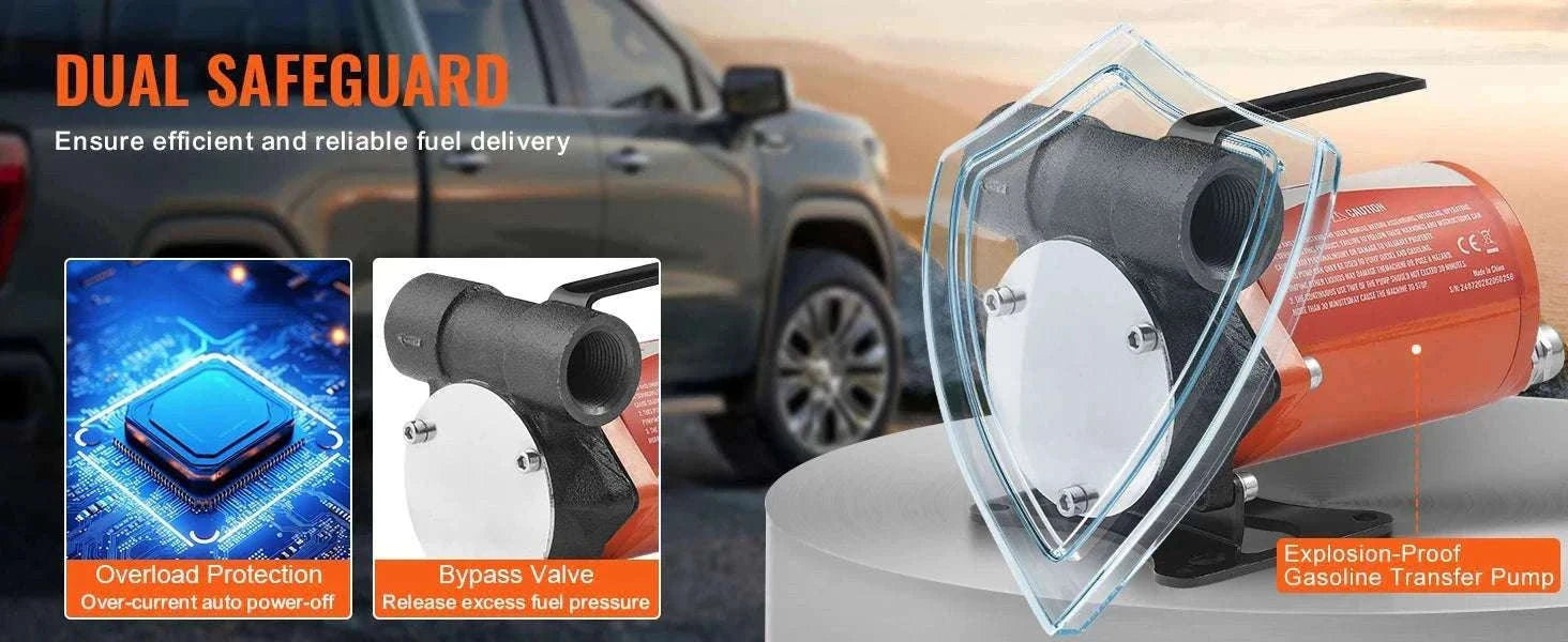 12V DC Fuel Transfer Pump 5–15 GPM Portable Diesel Gas Pump-15GPM Portable Set / EU / france