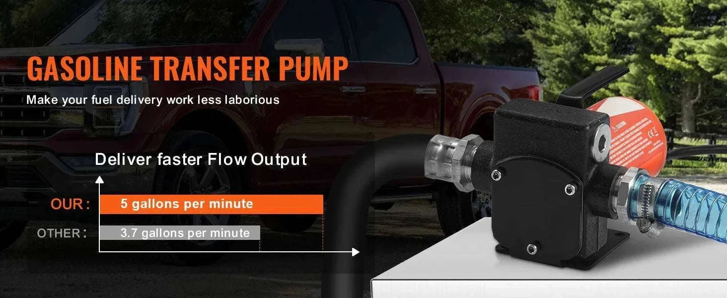 12V DC Fuel Transfer Pump 5–15 GPM Portable Diesel Gas Pump-15GPM Portable Set / EU / france