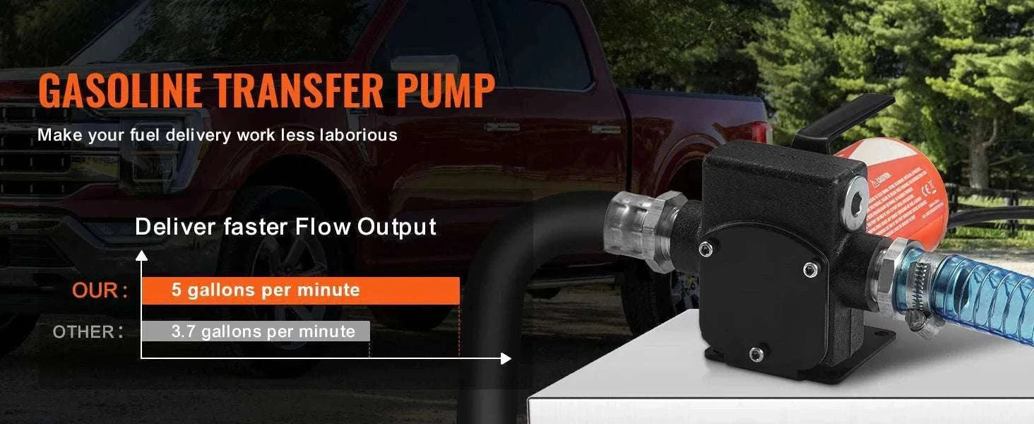 12V DC Fuel Transfer Pump 5–15 GPM Portable Diesel Gas Pump-15GPM Portable Set / EU / france