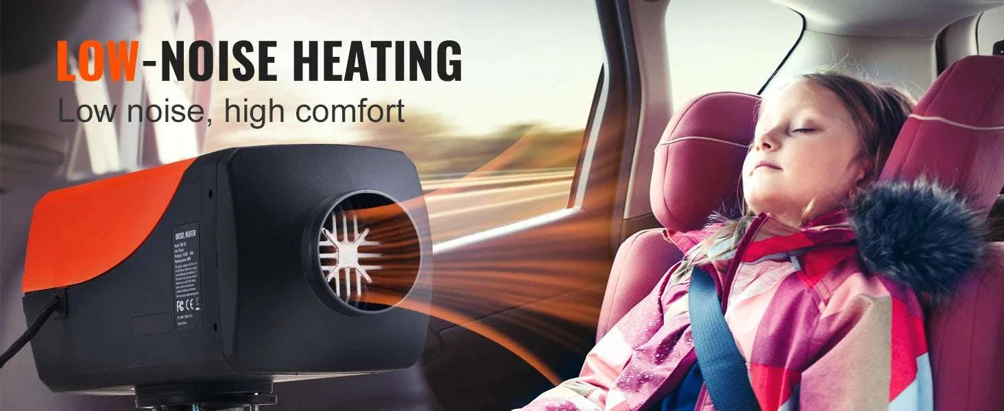 12V Diesel Air Heater with Remote Control for Car, RV & Truck Use-8KW Bluetooth / france