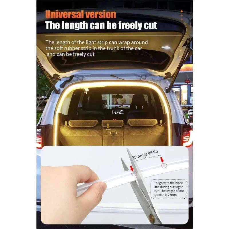 12V Dynamic Car Trunk LED Strip with Automatic Sensing-2M Dynamic LED W