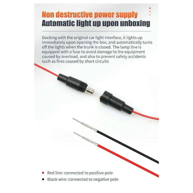 12V Dynamic Car Trunk LED Strip with Automatic Sensing-2M Dynamic LED W