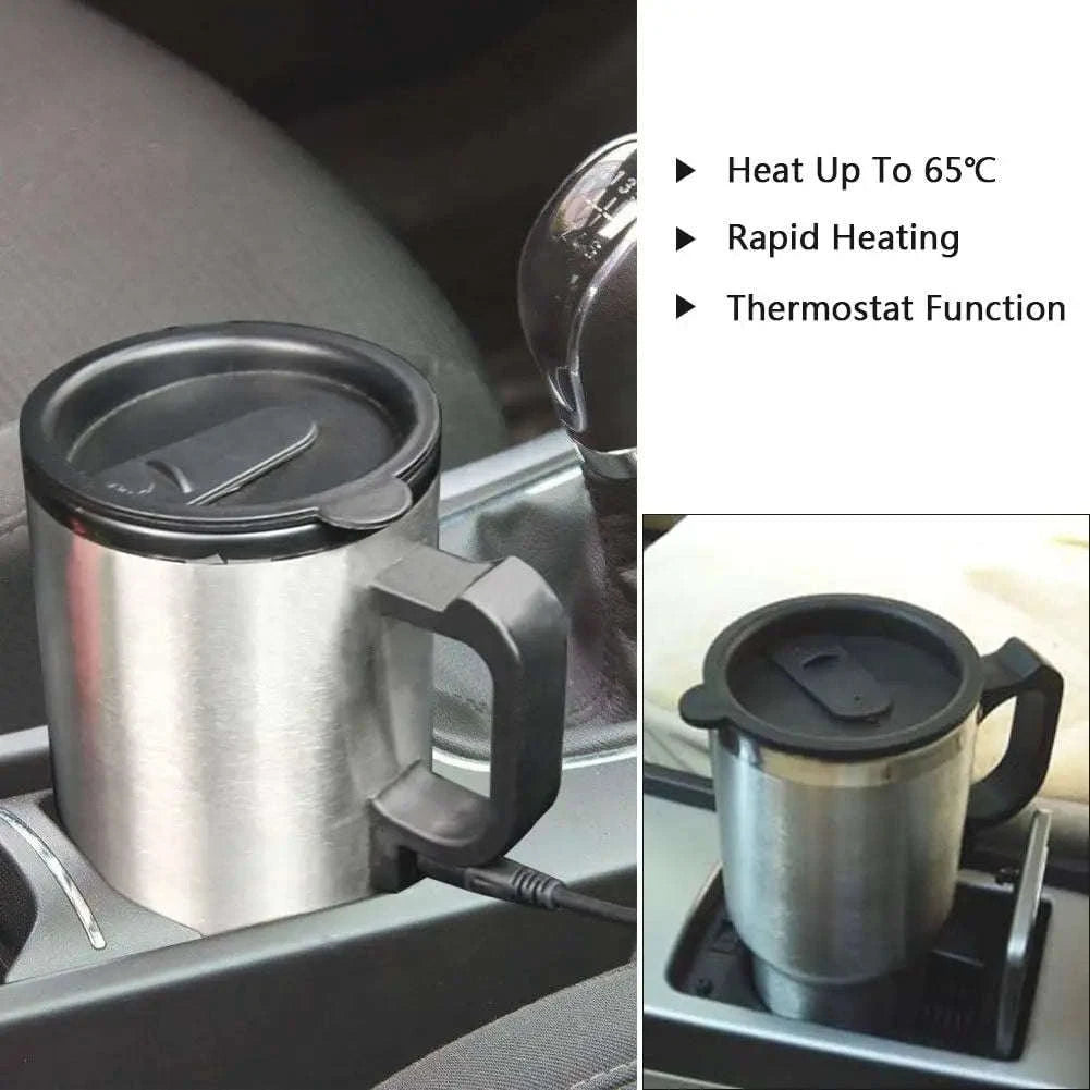 12V Electric Car Heating Cup 450ml for Warm Drinks on the Road-United States / 1PCS
