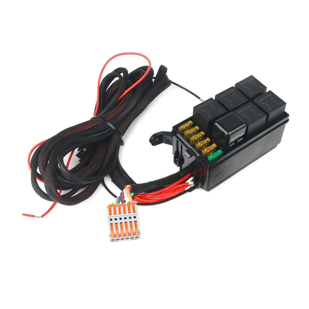 12V LED 6 Gang Switch Panel Circuit Control System-KG-6L