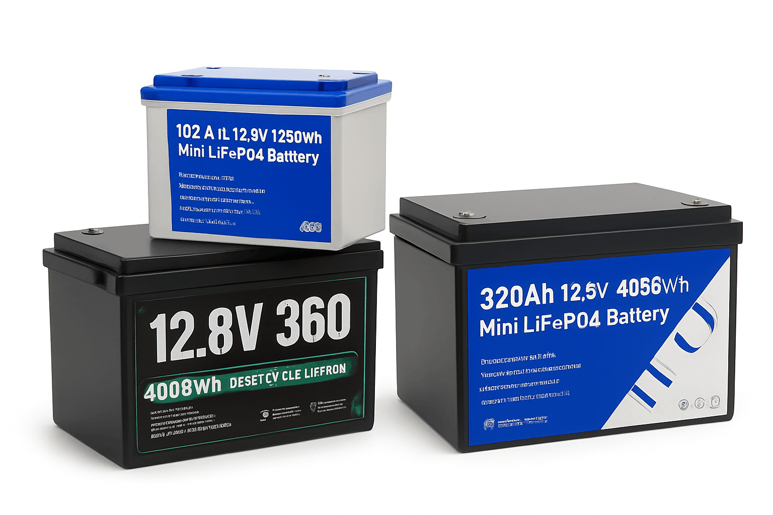 12V LiFePO4 Battery 100Ah 320Ah 360Ah for Solar RV Marine Home Storage-12v 360ah-1pcs / Poland