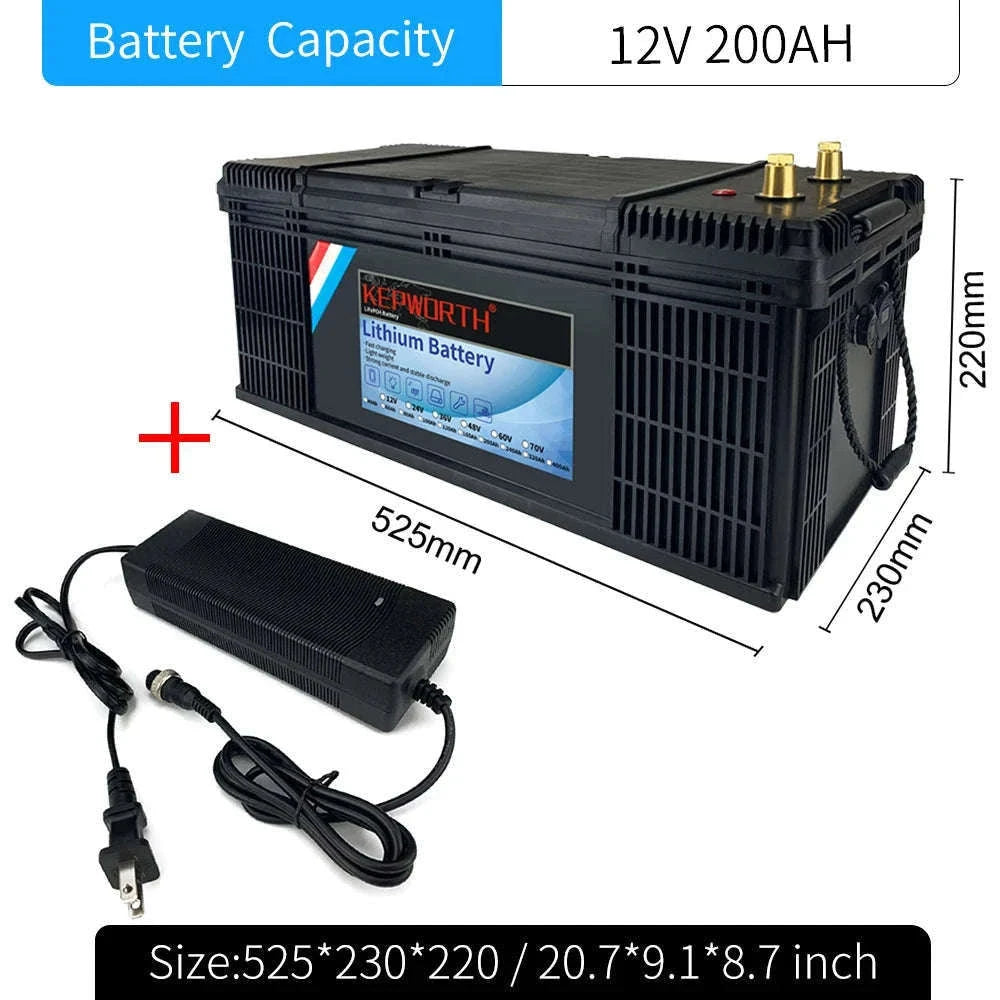 12V LiFePO4 Battery Pack with Built-In BMS-12V 100Ah Bluetooth / United States