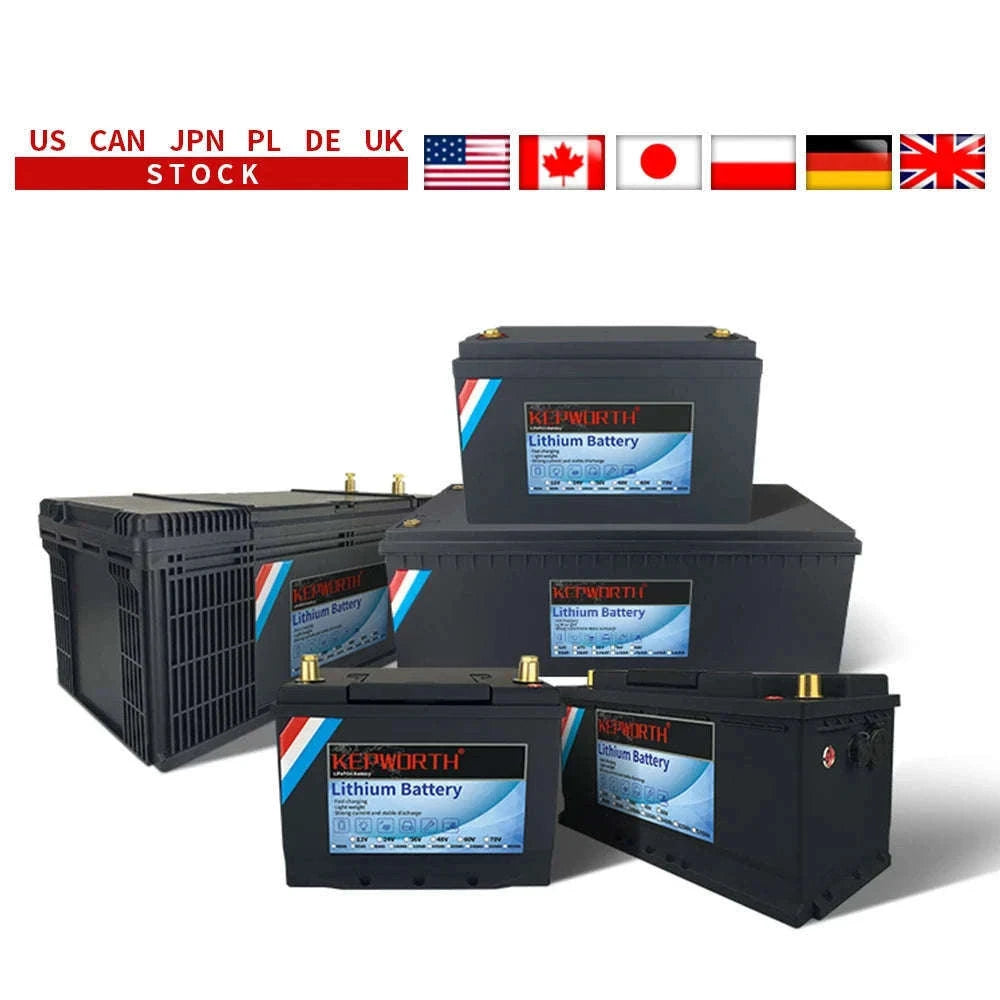 12V LiFePO4 Battery Pack with Built-In BMS-12V 100Ah Bluetooth / United States