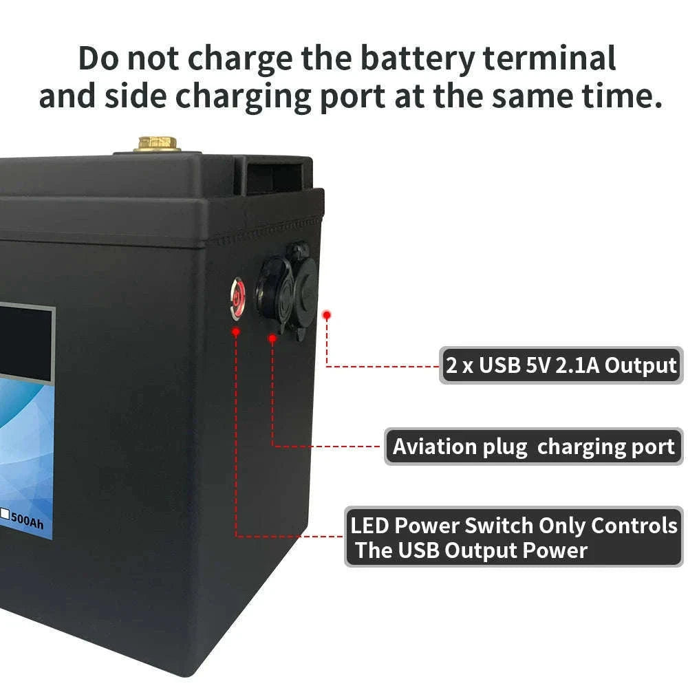 12V LiFePO4 Battery Pack with Built-In BMS-12V 100Ah Bluetooth / United States