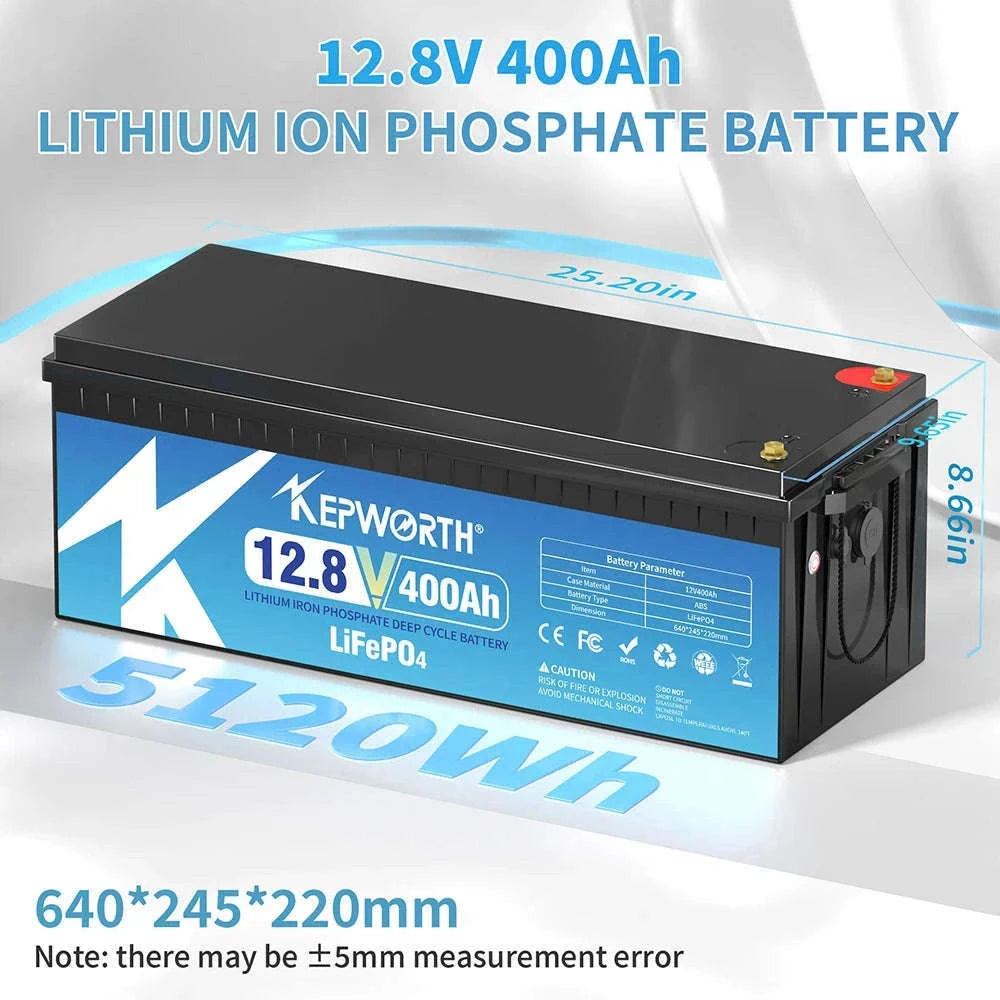 12V LiFePO4 Battery Pack with Built-In BMS-12V 100Ah Bluetooth / United States