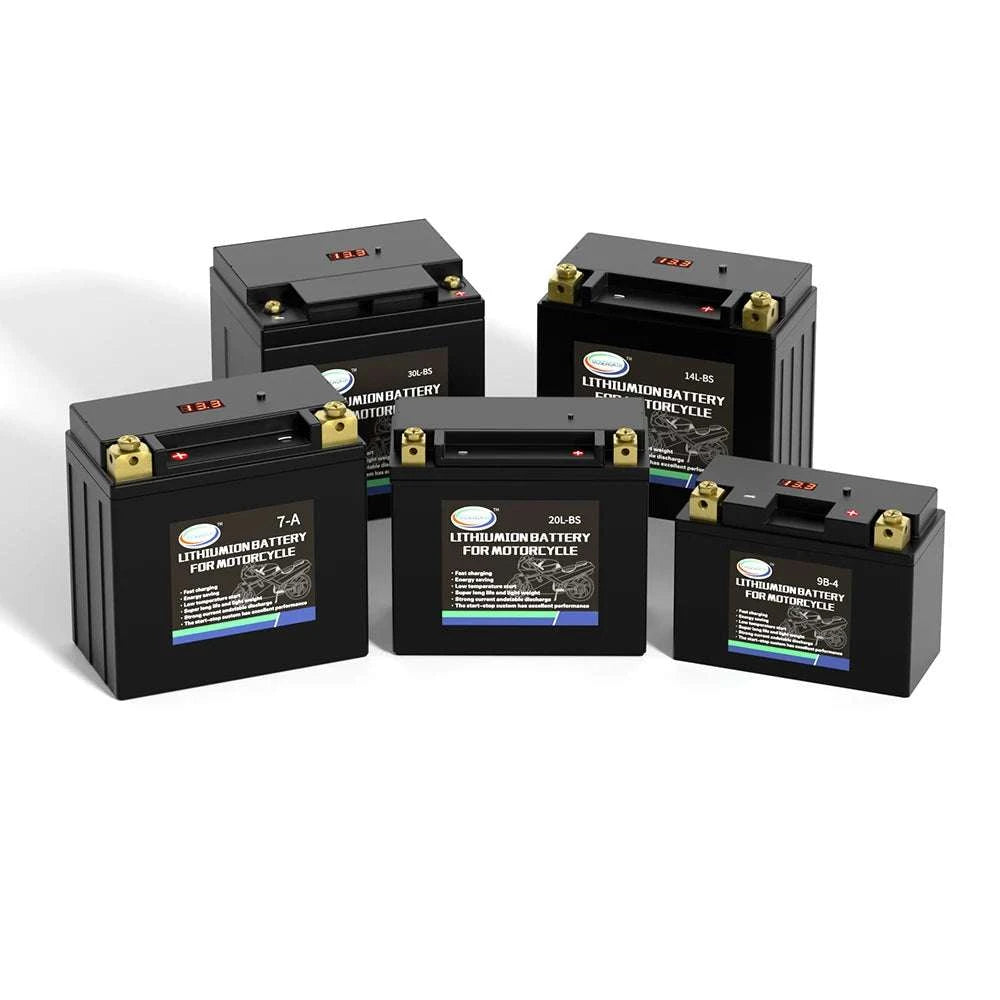 12V LiFePO4 Motorcycle Battery 4L-BS 160CCA with BMS-7A-BS N-P andcharger / GERMANY