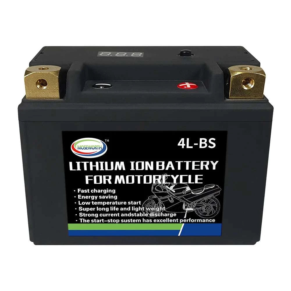 12V LiFePO4 Motorcycle Battery 4L-BS 160CCA with BMS-7A-BS N-P andcharger / GERMANY