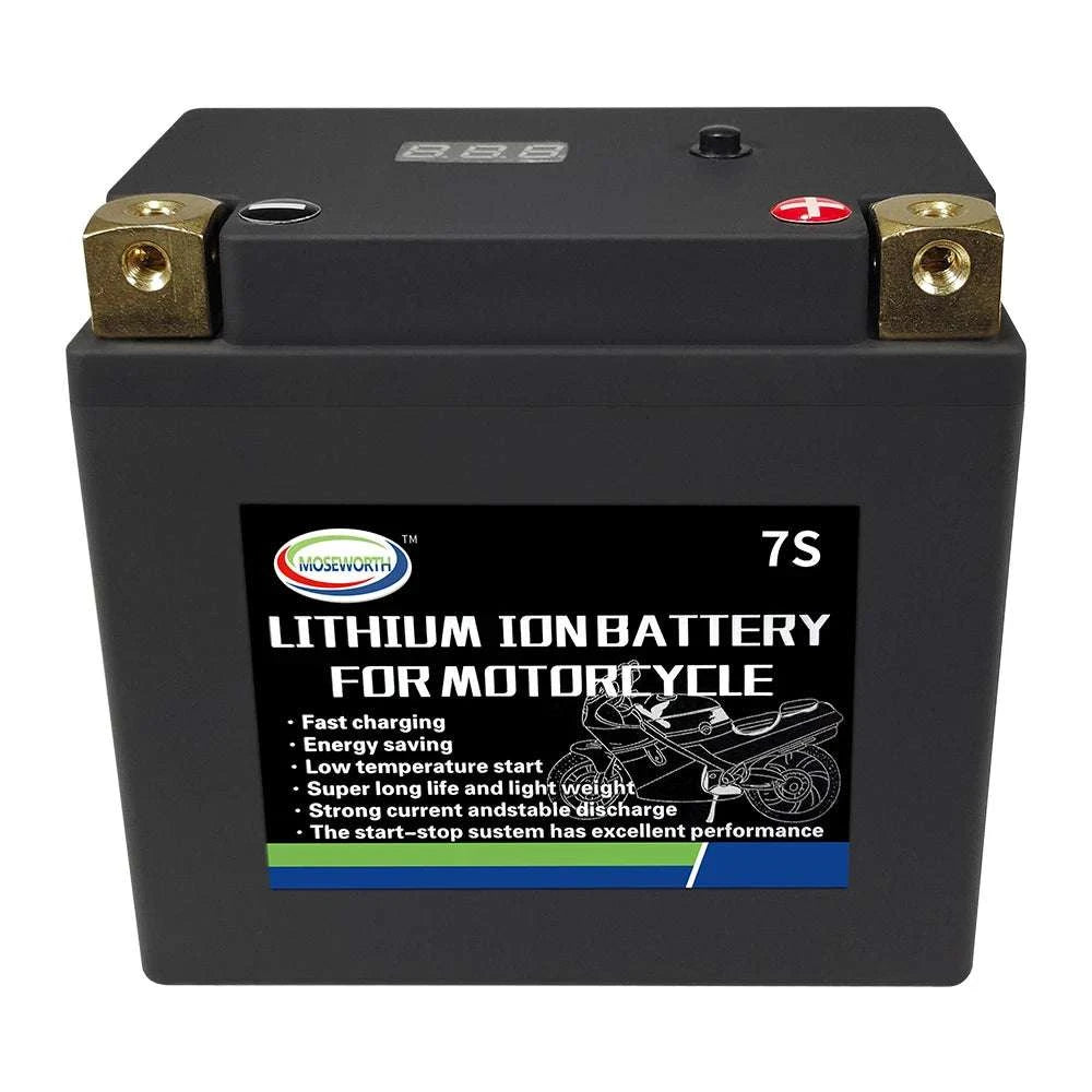 12V LiFePO4 Motorcycle Battery 4L-BS 160CCA with BMS-7A-BS N-P andcharger / GERMANY