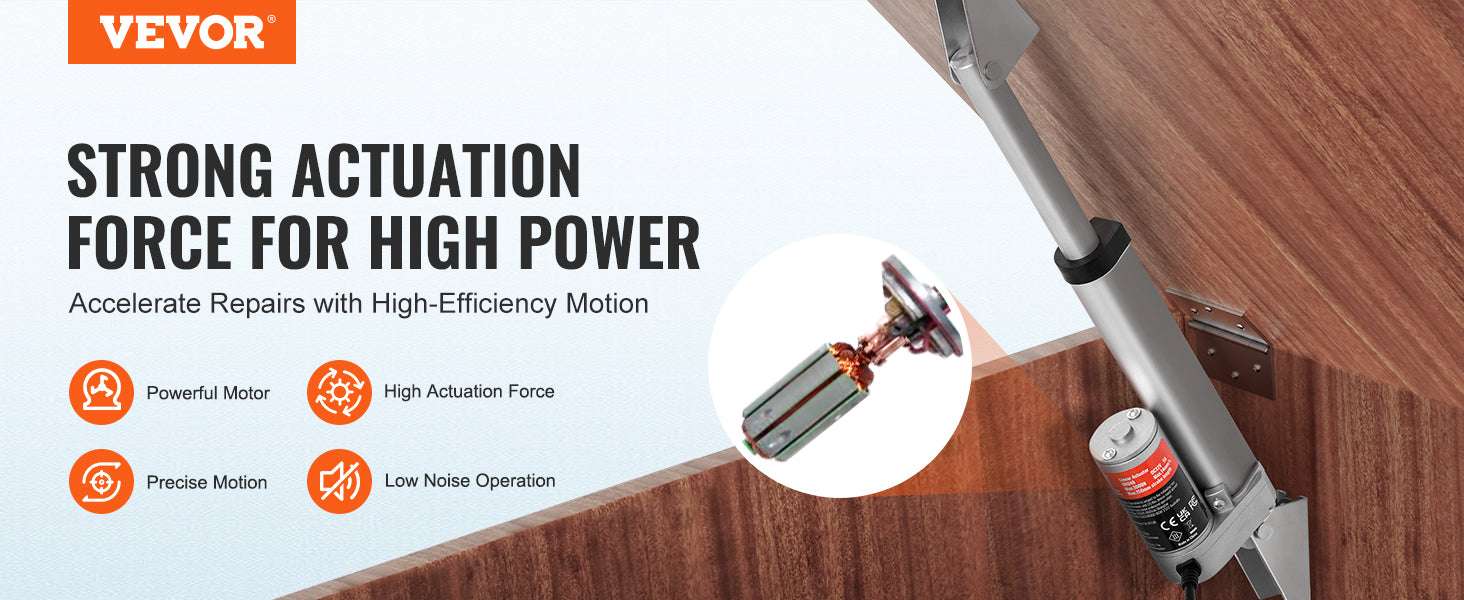 12V Linear Actuator 1500N Electric Motor for Automation Projects-400 mm / 0 / CZECH REPUBLIC