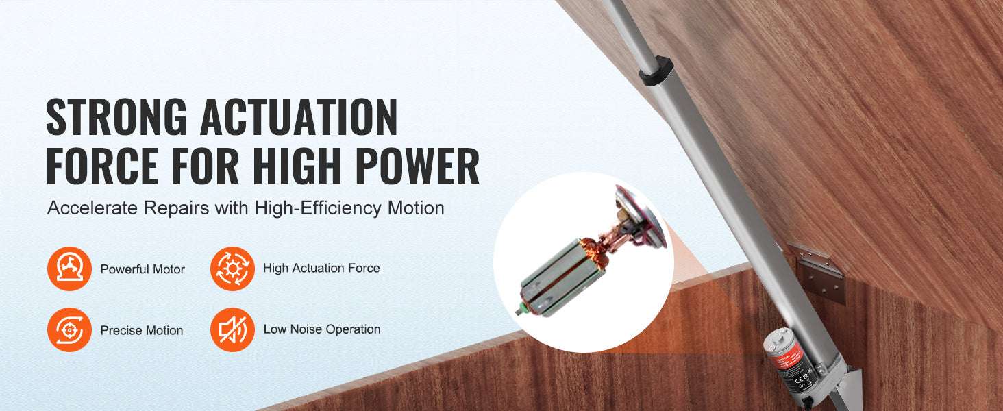 12V Linear Actuator 400mm Stroke 330lbs Force with Bracket-400mm / Other / United States