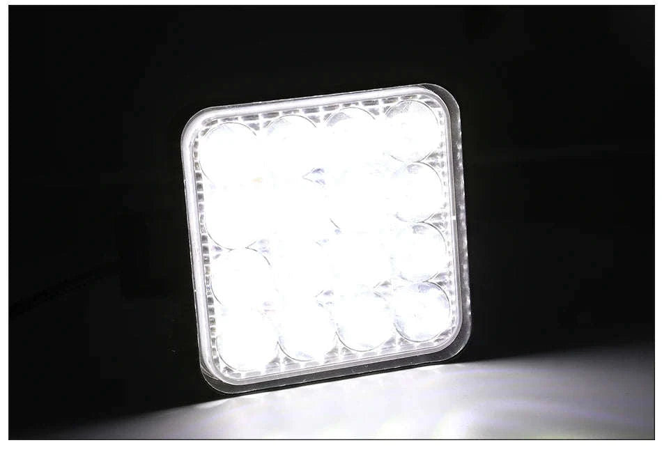 12V Mini LED Work Light Bar 16 LED 6500K IP65-1 PCS