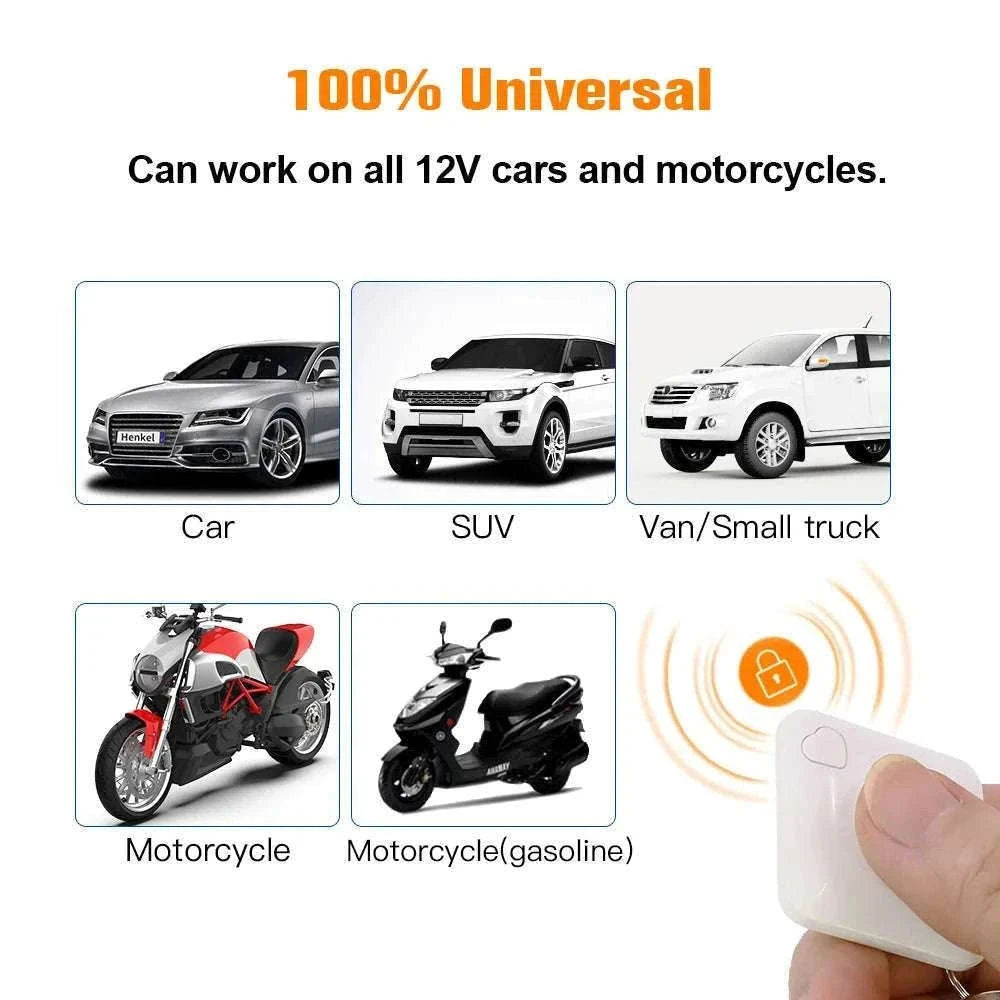 12V RFID Car Immobilizer Engine Lock Anti-Theft System-Default Title