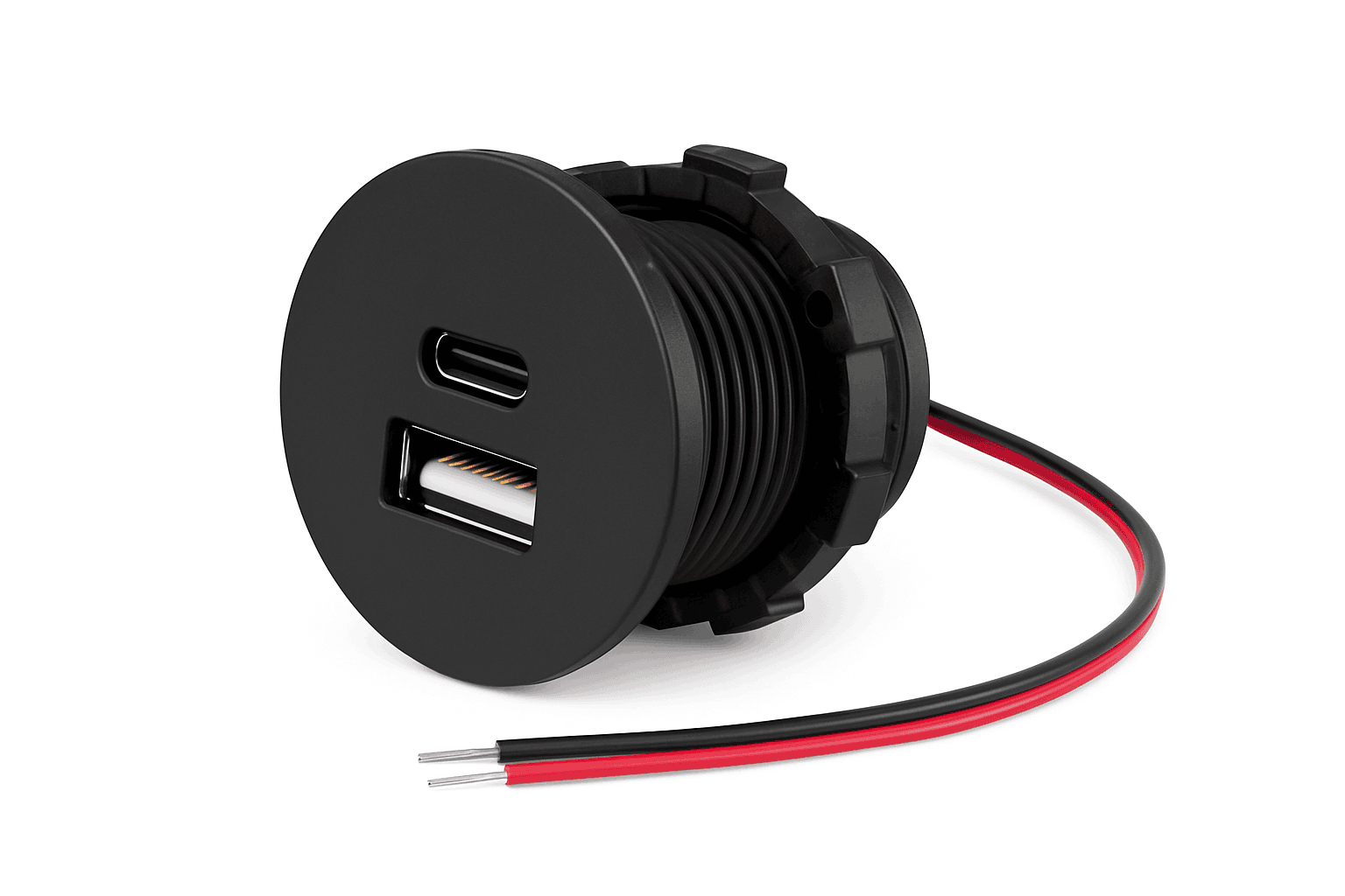 12V USB Outlet PD Type-C & USB-A Dual Port Socket-Germany / as the picture