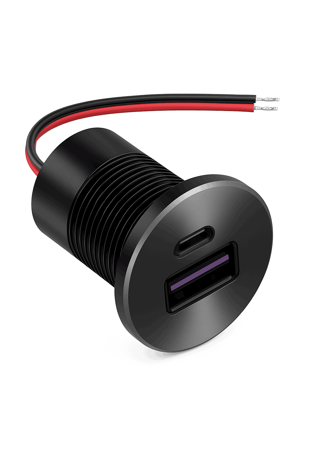 12V USB Outlet Recessed Mount Fast Charger 48W-Germany / NEW-PD-QC-Outlet