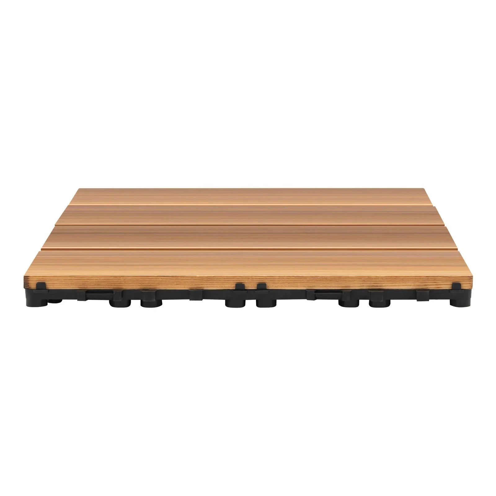 12x12 Patio Deck Tiles – Wood Plastic Composite Interlocking Tiles-Brown / GERMANY