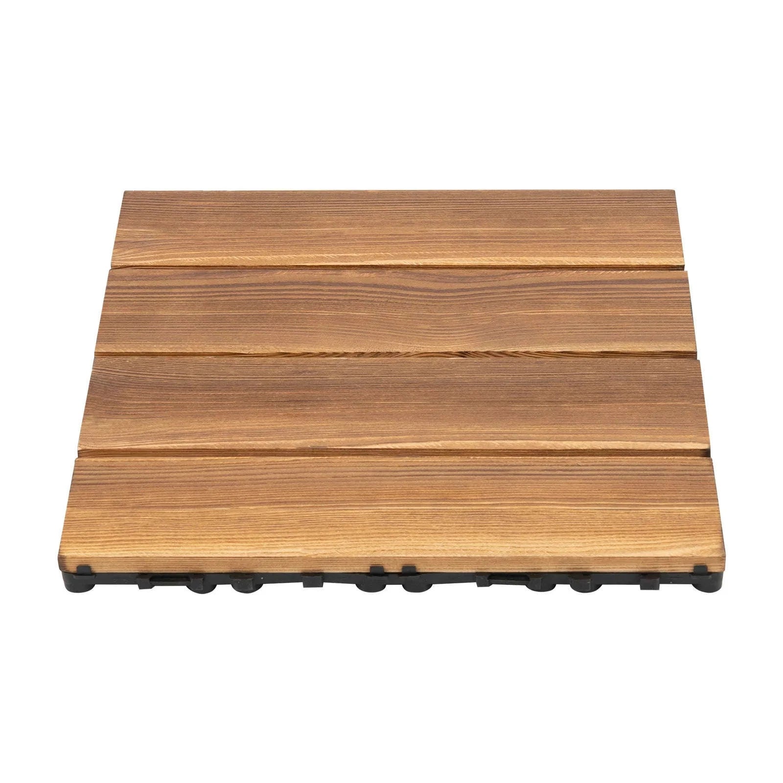 12x12 Patio Deck Tiles – Wood Plastic Composite Interlocking Tiles-Brown / GERMANY