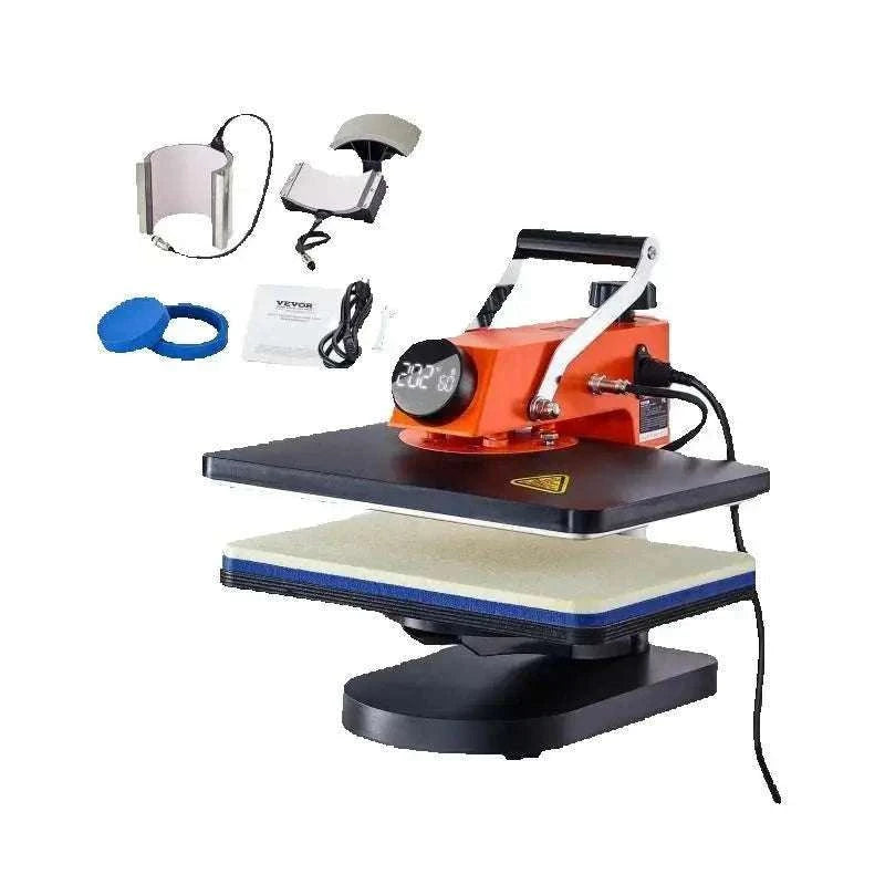 12x15 Heat Press Machine 5-in-1 Swing Away Sublimation Kit-5 in 1 / United States
