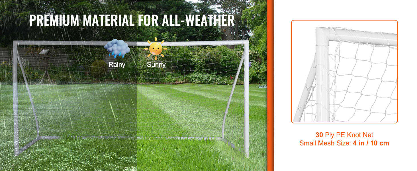 12x6FT Portable Soccer Goal with Carry Bag-PVC 12x6FT / United States