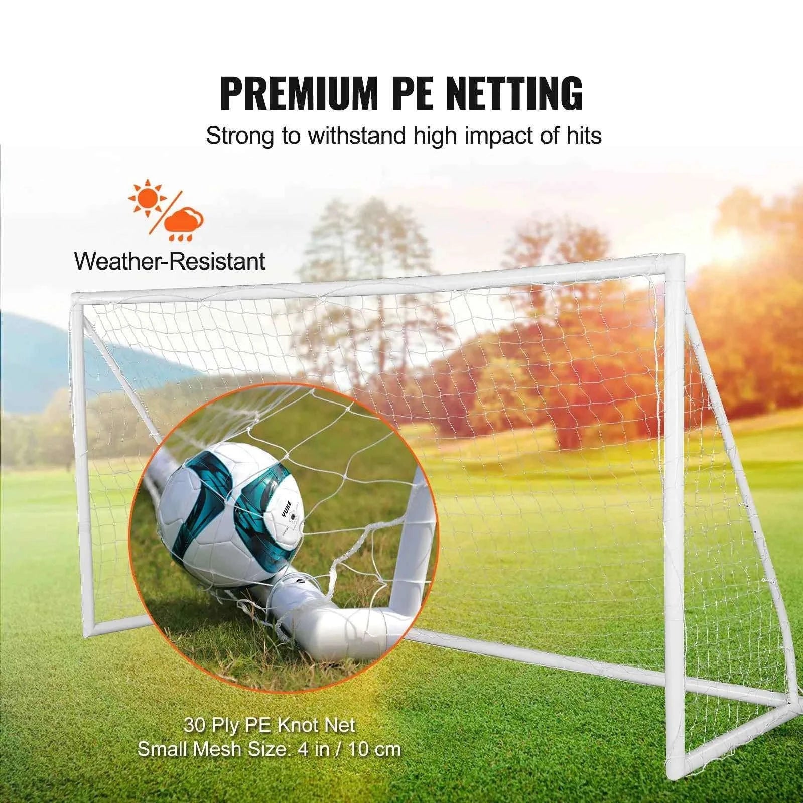 12x6FT Portable Soccer Goal with Carry Bag-PVC 12x6FT / United States