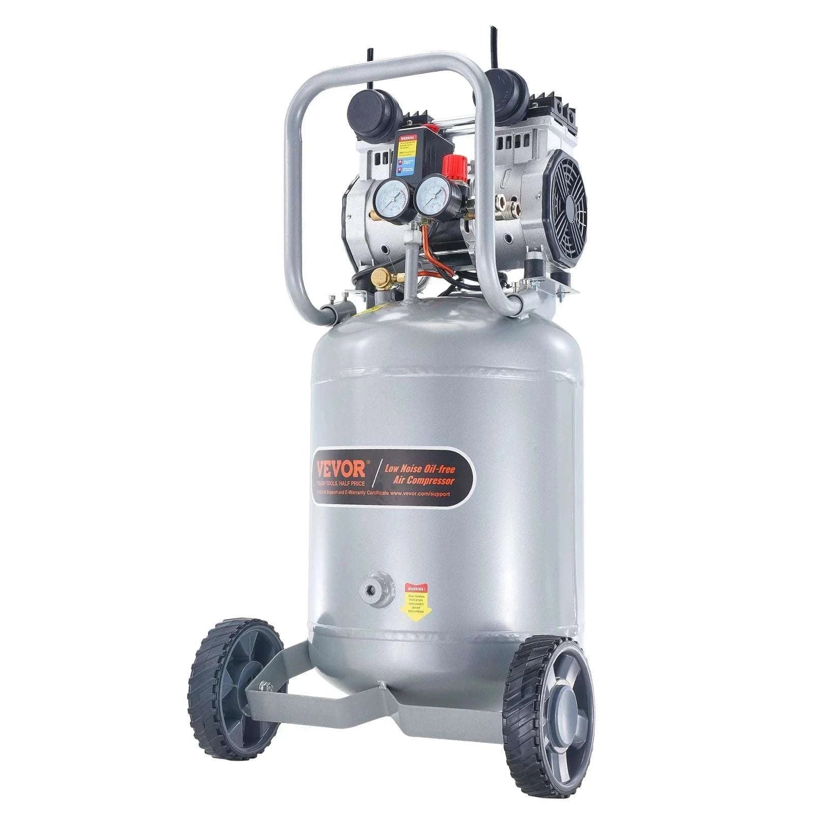 13 Gallon 2HP Oil-Free Air Compressor 125 PSI for Garage Use-United States
