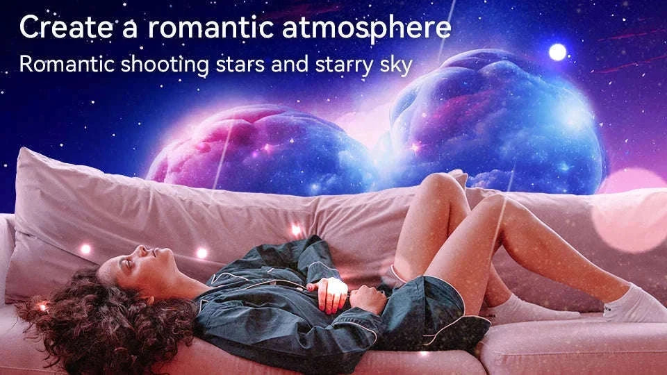 13-in-1 Galaxy Projector Night Light with Rotating Star Display-black / spain