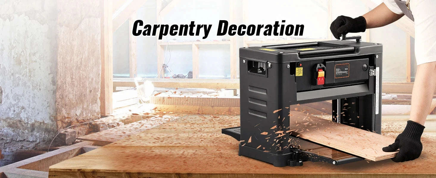 13-Inch Benchtop Thickness Planer, 2-Blade, 15-Amp 1800W Motor-Single Speed / france