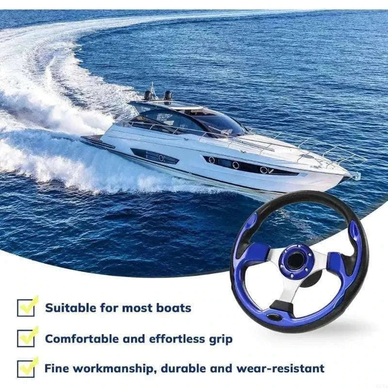 13-Inch PU Steering Wheel with Carbon Fiber Texture Grip-Carbon fiber pattern / China Mainland