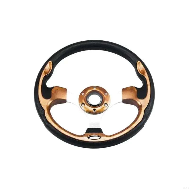 13-Inch PU Steering Wheel with Carbon Fiber Texture Grip-Carbon fiber pattern / China Mainland