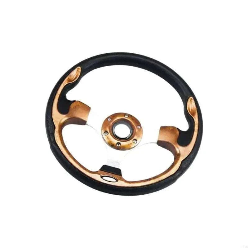 13-Inch PU Steering Wheel with Carbon Fiber Texture Grip-Carbon fiber pattern / China Mainland