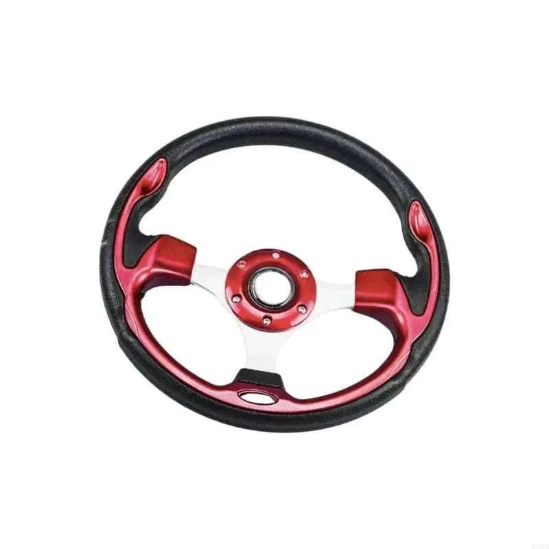 13-Inch PU Steering Wheel with Carbon Fiber Texture Grip-Carbon fiber pattern / China Mainland
