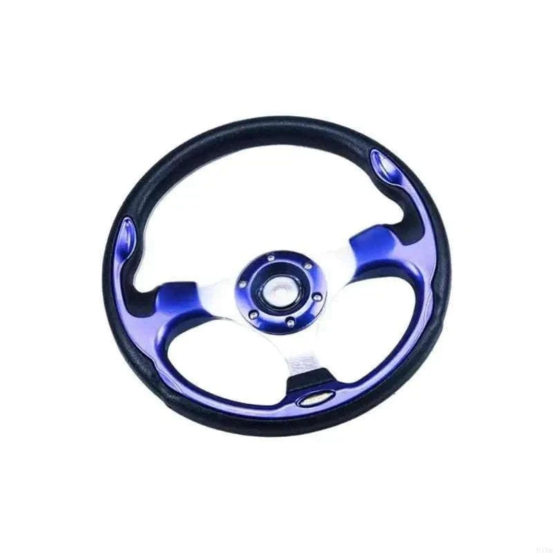 13-Inch PU Steering Wheel with Carbon Fiber Texture Grip-Carbon fiber pattern / China Mainland