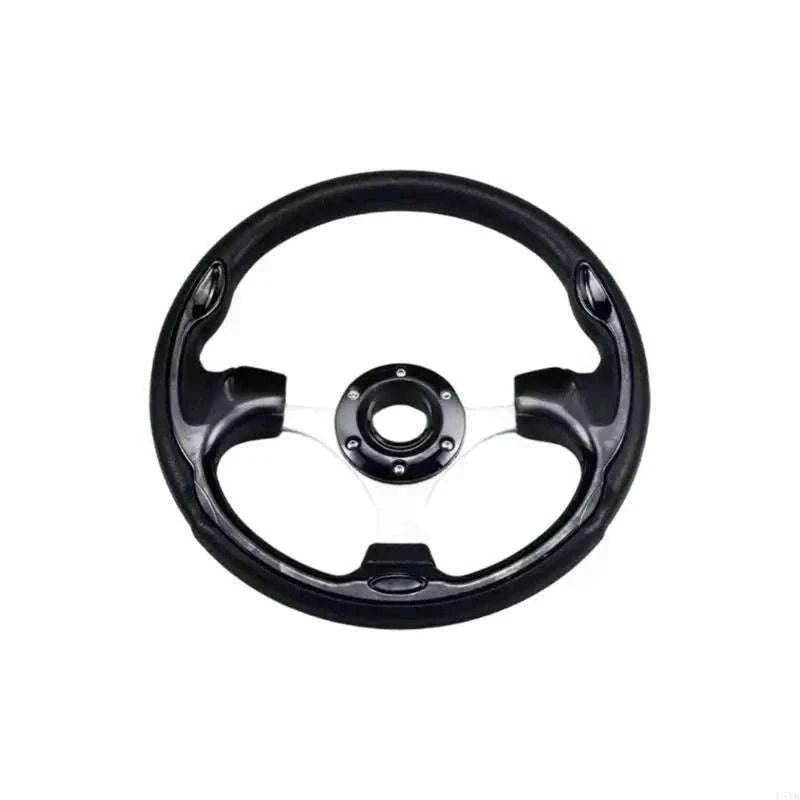 13-Inch PU Steering Wheel with Carbon Fiber Texture Grip-Carbon fiber pattern / China Mainland