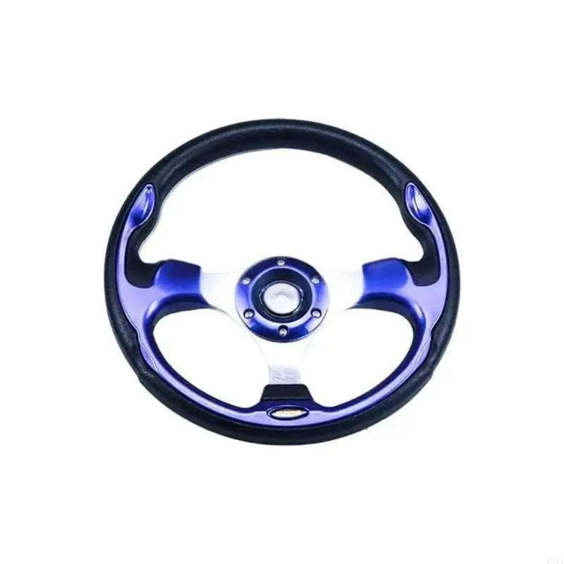 13-Inch PU Steering Wheel with Carbon Fiber Texture Grip-Carbon fiber pattern / China Mainland