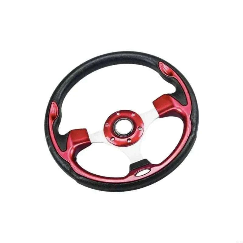 13-Inch PU Steering Wheel with Carbon Fiber Texture Grip-Carbon fiber pattern / China Mainland