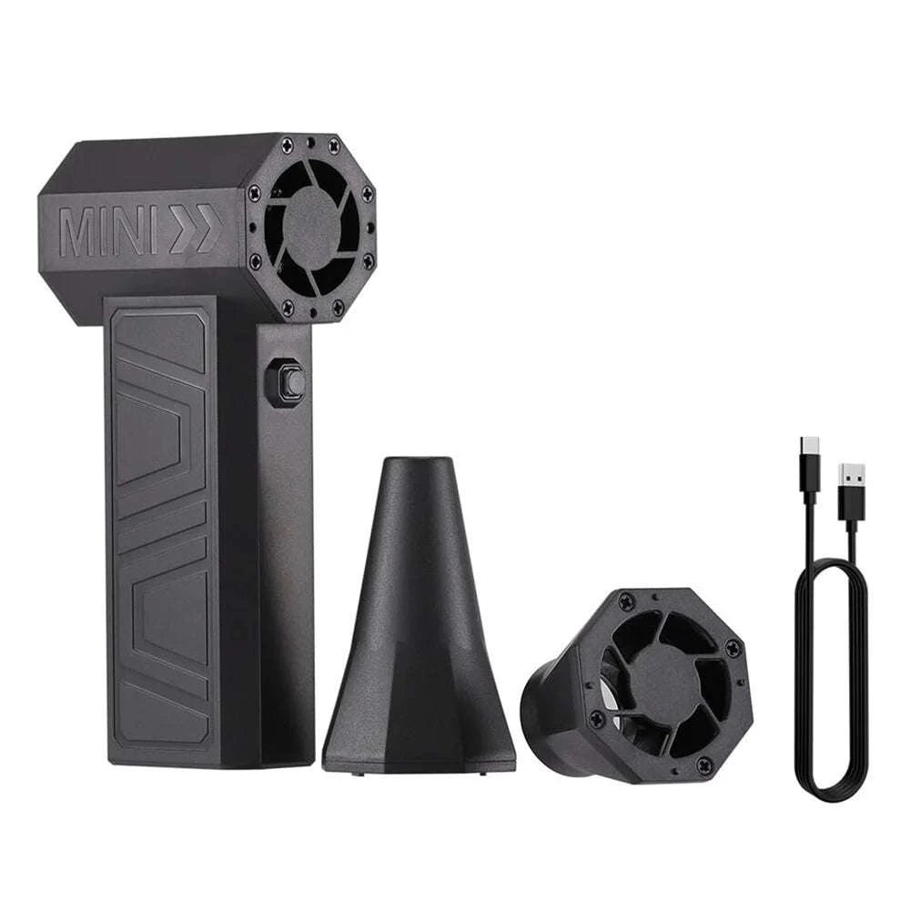 130000RPM Electric Air Duster Portable Turbo Blower-black / United States / US