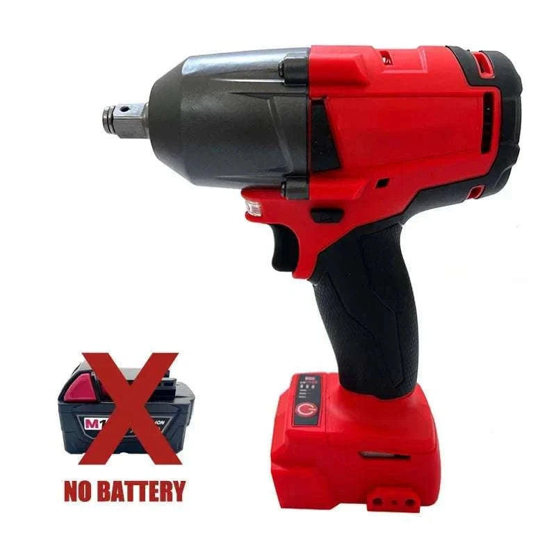1300Nm Cordless Brushless Impact Wrench for Car & Truck Repair-Nobattery