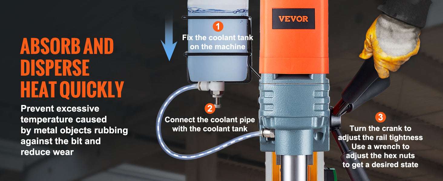 1300W–1550W Magnetic Drill Press with 40mm Boring Capacity-1Drill 50mm 1550W / spain