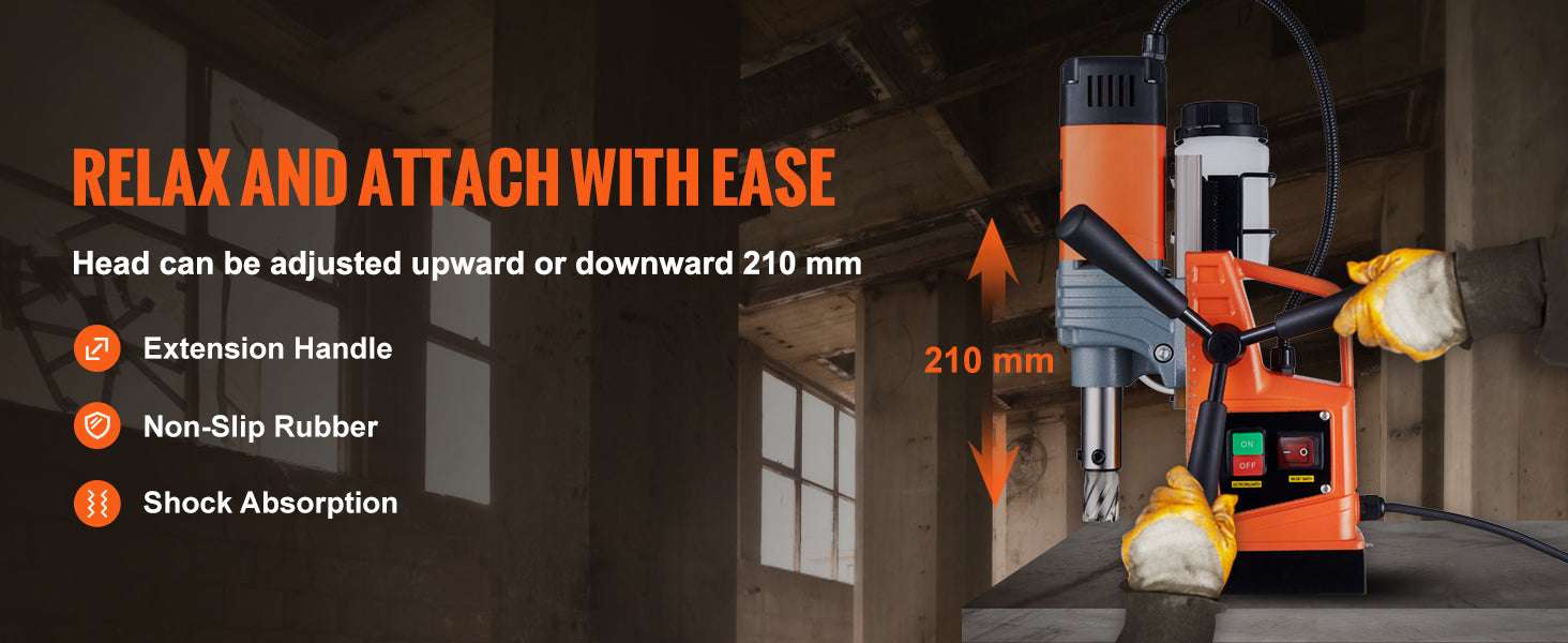 1300W–1550W Magnetic Drill Press with 40mm Boring Capacity-1Drill 50mm 1550W / spain