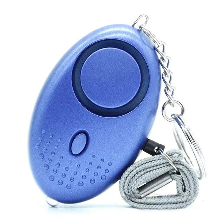 130dB Personal Safety Alarm Keychain with LED Light (1–4 Pack)-4pcs mix