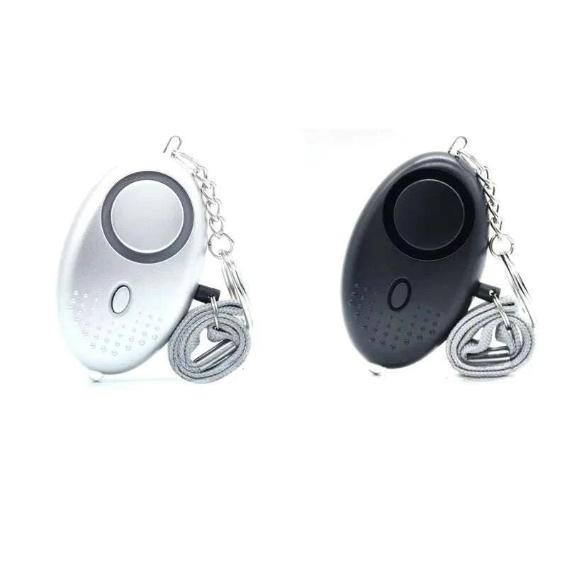 130dB Personal Safety Alarm Keychain with LED Light (1–4 Pack)-4pcs mix